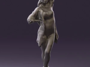 woman in colored swimsuit long hair 0529 3d print ready 3D Print Model