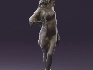woman in colored swimsuit long hair 0529 3d print ready 3D Print Model