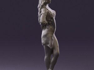 woman in colored swimsuit long hair 0529 3d print ready 3D Print Model