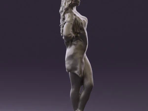 woman in colored swimsuit long hair 0529 3d print ready 3D Print Model