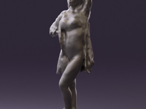 woman in colored swimsuit long hair 0529 3d print ready 3D Print Model