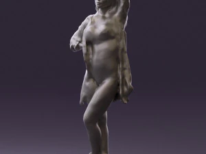 woman in colored swimsuit long hair 0529 3d print ready 3D Print Model