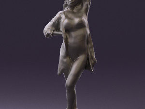 woman in colored swimsuit long hair 0529 3d print ready 3D Print Model