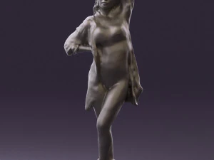 woman in colored swimsuit long hair 0529 3d print ready 3D Print Model