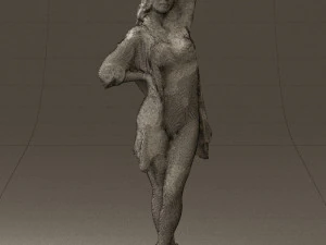 woman in colored swimsuit long hair 0529 3d print ready 3D Print Model