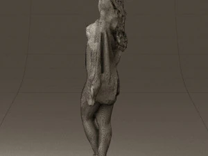 woman in colored swimsuit long hair 0529 3d print ready 3D Print Model