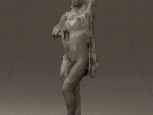 woman in colored swimsuit long hair 0529 3d print ready 3D Print Model