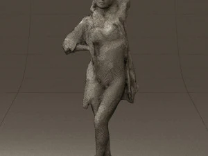 woman in colored swimsuit long hair 0529 3d print ready 3D Print Model
