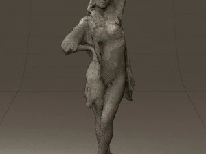 woman in colored swimsuit long hair 0529 3d print ready 3D Print Model