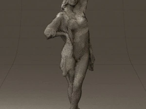 woman in colored swimsuit long hair 0529 3d print ready 3D Print Model