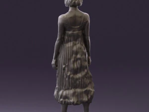 woman in colored dress shirt hair 0528 3d print ready 3D Print Model