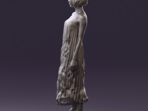 woman in colored dress shirt hair 0528 3d print ready Model do druku 3D
