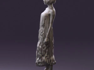 woman in colored dress shirt hair 0528 3d print ready 3D Print Model