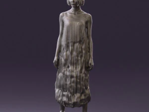 woman in colored dress shirt hair 0528 3d print ready 3D Print Model