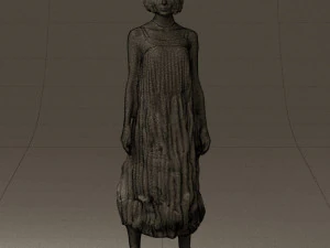 woman in colored dress shirt hair 0528 3d print ready 3D Print Model