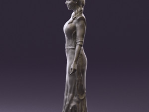 woman in snow white dress 0527 3D Model