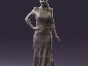 womaninsnowwhitedress0527 3d print ready Modèles 3D en vedette