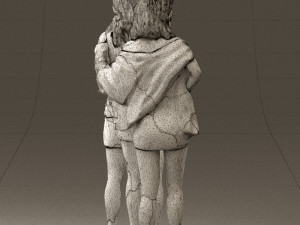 three woman in dress 0524 Model 3D