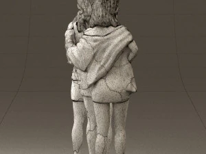 three woman in dress 0524 3d print ready 3D Print Model