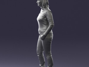 girl with pendant jeans 0516 3d print ready 3D Print Model