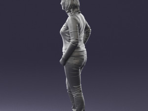 girl with pendant jeans 0516 3d print ready 3D Print Model
