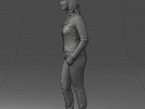 girl with pendant jeans 0516 3d print ready 3D Print Model