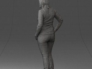 girl with pendant jeans 0516 3d print ready 3D Print Model