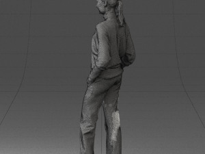 girl with braid trousers 0515 Model 3D