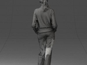 girl with braid trousers 0515 Model 3D