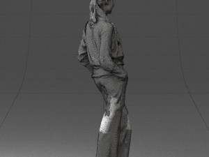girl with braid trousers 0515 Model 3D