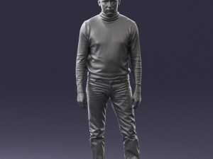 guy the coffee turtleneck 0514 3D Model
