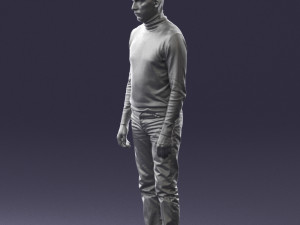 guy the coffee turtleneck 0514 3D Model