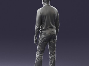 guy the coffee turtleneck 0514 3D Model