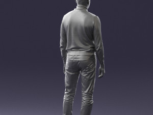 guy the coffee turtleneck 0514 3D Model