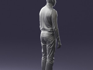 guy the coffee turtleneck 0514 3D Model