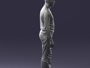 guy the coffee turtleneck 0514 3D Model