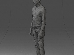 guy the coffee turtleneck 0514 3D Model