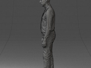 guy the coffee turtleneck 0514 3D Model