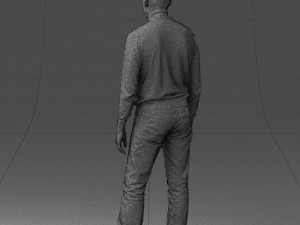 guy the coffee turtleneck 0514 3D Model