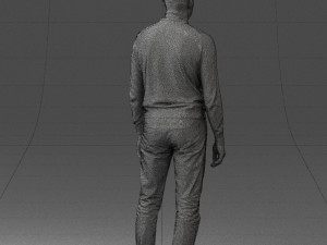 guy the coffee turtleneck 0514 3D Model