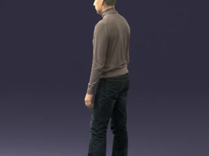 guy the coffee turtleneck 0514 3d print ready 3D Print Model