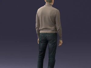 guy the coffee turtleneck 0514 3d print ready 3D Print Model