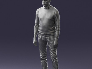 guy the coffee turtleneck 0514 3d print ready 3D 프린트 모델