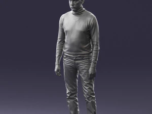 guy the coffee turtleneck 0514 3d print ready 3D Print Model
