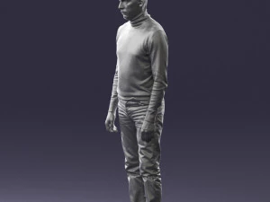 guy the coffee turtleneck 0514 3d print ready 3D Print Model