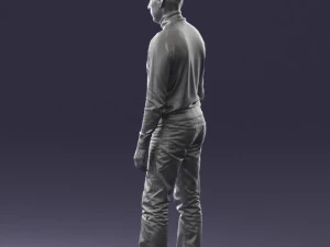 guy the coffee turtleneck 0514 3d print ready 3D Print Model