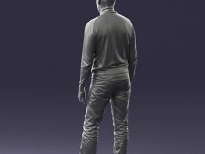 guy the coffee turtleneck 0514 3d print ready 3D Print Model