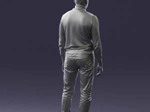 guy the coffee turtleneck 0514 3d print ready 3D Print Model