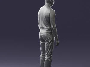 guy the coffee turtleneck 0514 3d print ready 3D Print Model