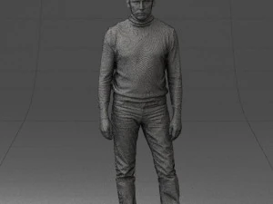 guy the coffee turtleneck 0514 3d print ready 3D Print Model